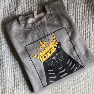 Cat Lady box black cat sweatshirt